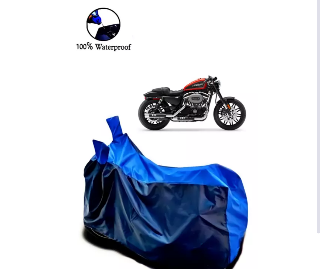 Rakku Presents 100% Waterproof(Tested) / UV Protection ,Dirt & Dust Proof Bike/Scooty Body Cover For -roadster with Premium Polyester Fabric(Royal Blue)
